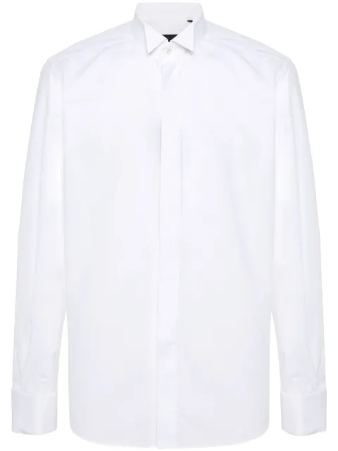 Corneliani camisa de popelina