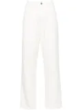 HommeGirls straight-leg canvas cotton trousers - White