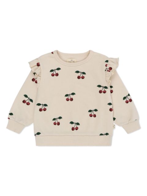 Konges Sløjd Lunella cherry-print sweatshirt