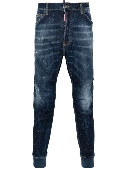 Jean slim à effet usé - DSQUARED2 - Modalova