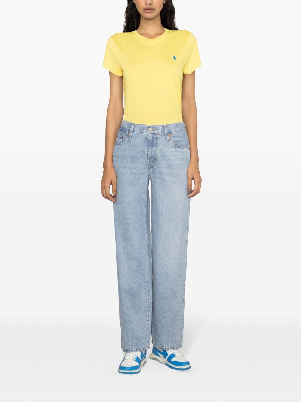 Shop Levi's Baggy Dad High-rise Wide-leg Jeans In Blue