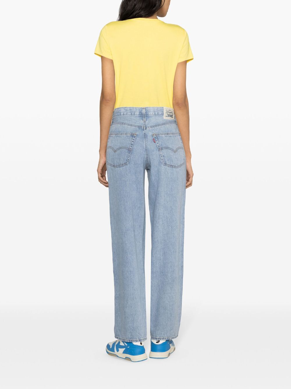 Shop Levi's Baggy Dad High-rise Wide-leg Jeans In Blue