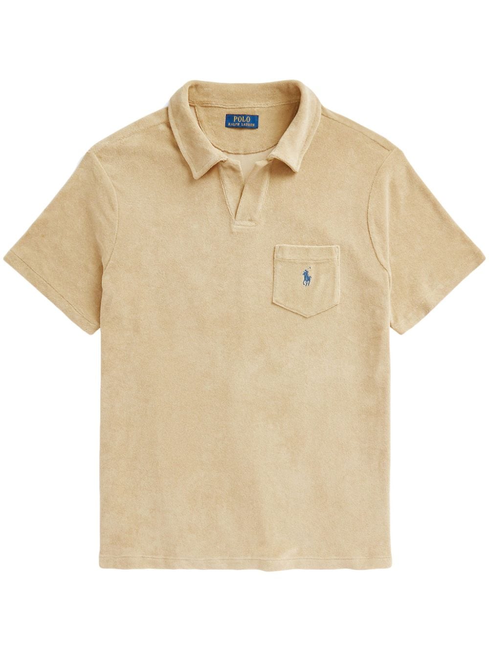 Polo Ralph Lauren Polo Pony Embroidered Polo Shirt In Neutrals