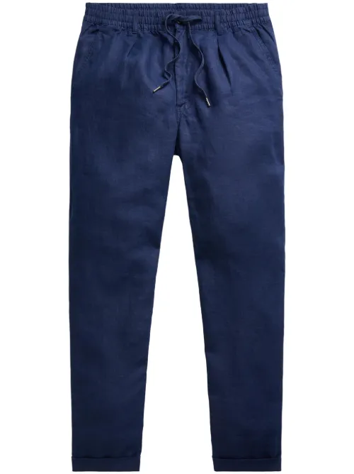 Pantalon en lin à taille à lien de resserrage - Polo Ralph Lauren - Modalova
