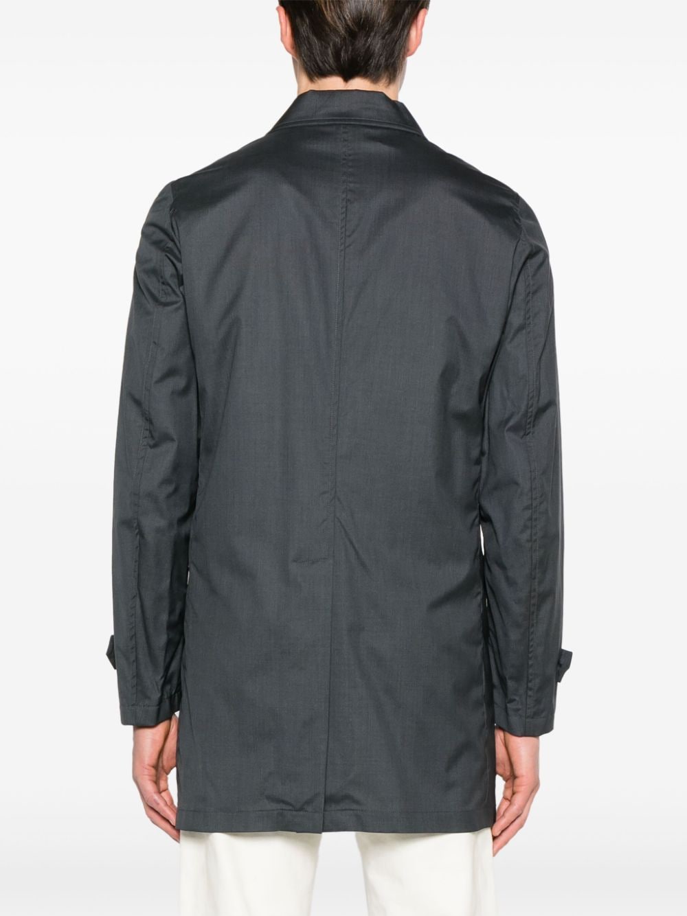 Shop Moorer Vittor-go Twill Jacket In Grey