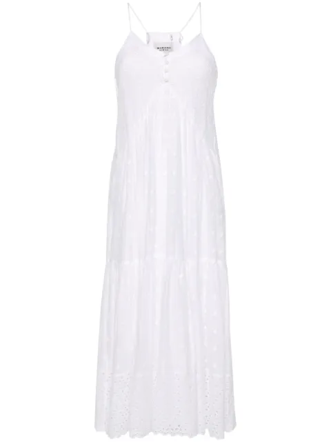 MARANT ÉTOILE Sabbia Maxikleid mit Lochstickerei