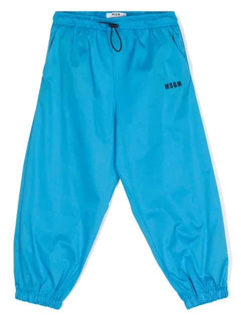 MSGM Kids pants con logo bordado