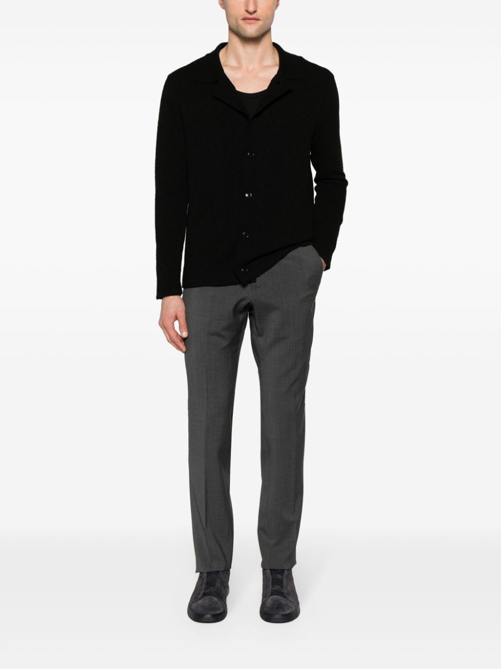 Emporio Armani Mid waist pantalon Grijs