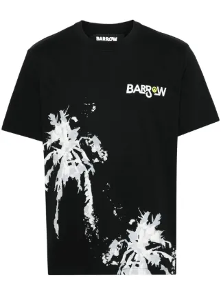 BARROW logo-print Cotton T-shirt | Black | FARFETCH UK