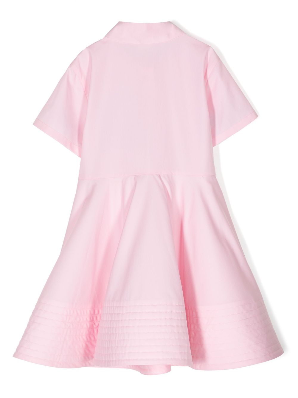 Shop Fendi Ff-motif Cotton Dress In Pink