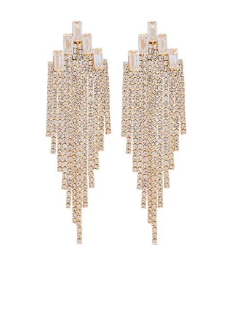 Hzmer Jewelry crystal-embellished drop earrings