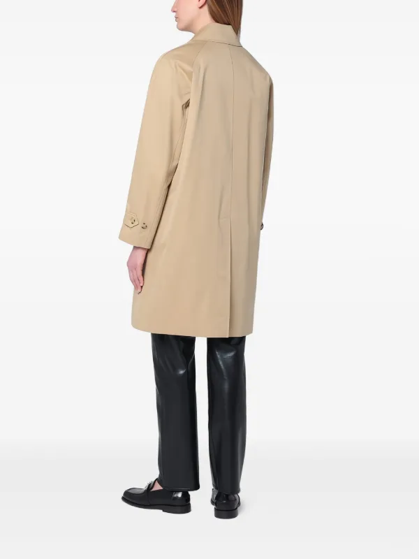 【BURBERRY】CAMDEN COAT Short Camden Heritage Car Coat in Black - Men, Cotton