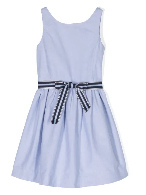 POLO RALPH LAUREN KIDS vestido de tejido chambray