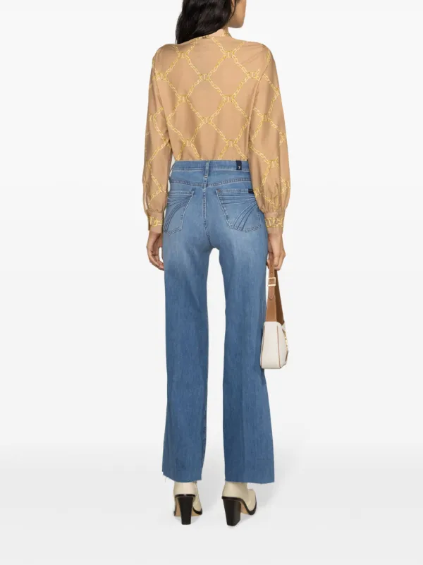 7 For All Mankind Modern Dojo high waist Flared Jeans Farfetch