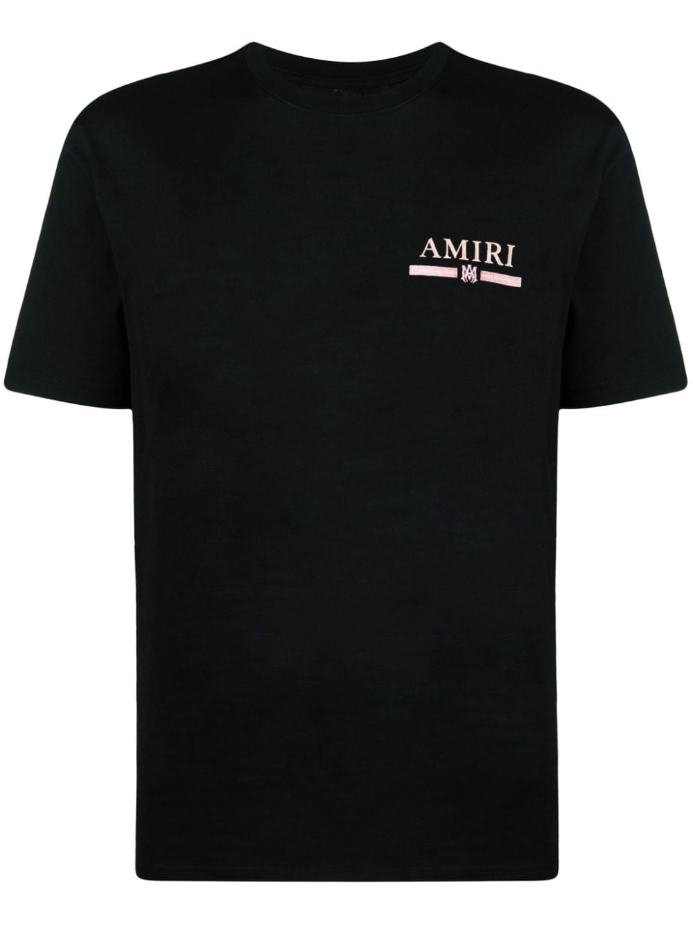 Amiri Watercolor Bar Cotton T-shirt In Black