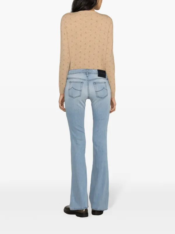 デニム・ジーパン JACOB COHEN VIV LOW BOOTCUT JEANS Jacob Cohën Viv low-rise Bootcut Jeans | Blue | FARFETCH GR