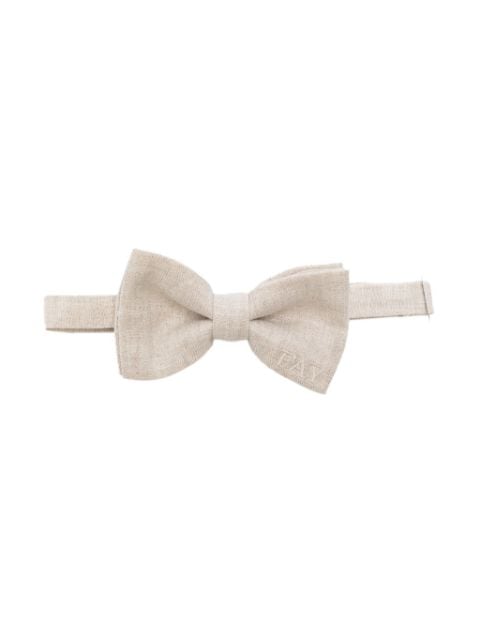 Fay Kids logo-embroidered bow tie
