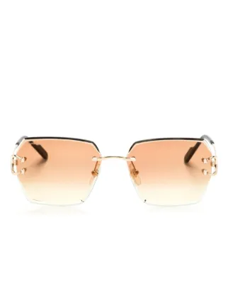 Cartier Eyewear CT0466S Sunglasses | Gold | FARFETCH