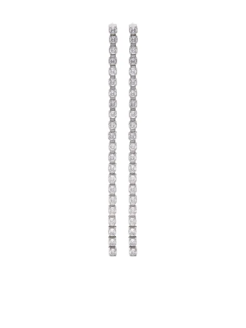 Jil Sander aretes con detalles de cristal