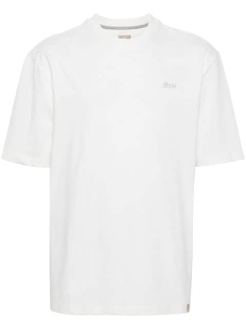 Boggi Milano logo-embroidered cotton T-shirt