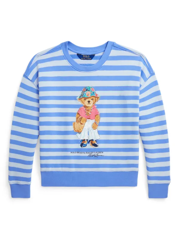 POLO RALPH LAUREN KIDS Polo Bear-print Fleece Sweatshirt