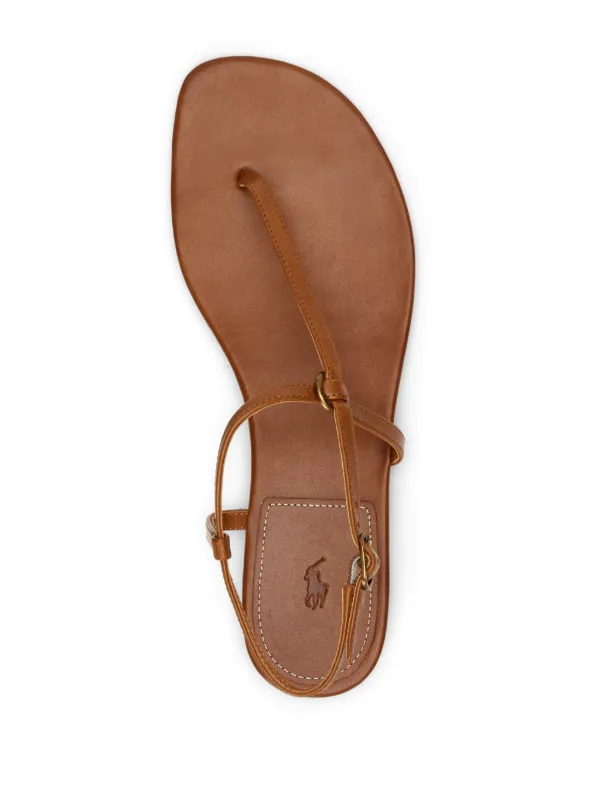 Ralph lauren brown sandals best sale