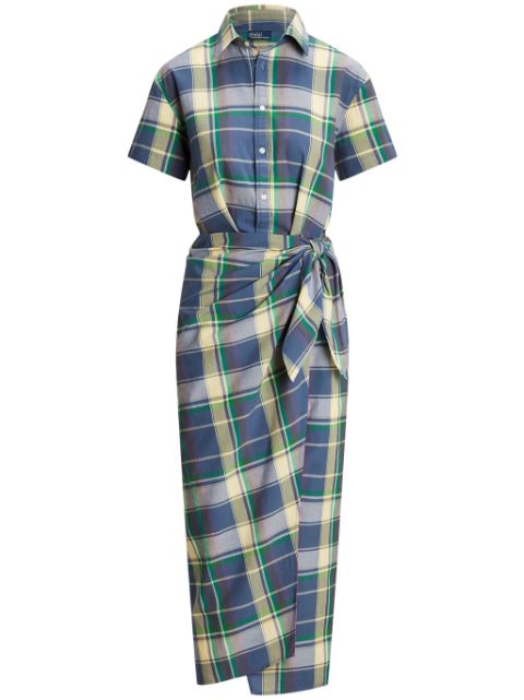 Polo Ralph Lauren check-print cotton shirtdress Women