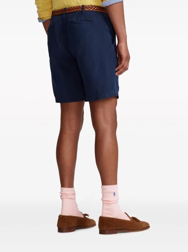 Polo Ralph Lauren Maritimes cotton-linen Shorts | Blue | FARFETCH
