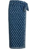 Polo Ralph Lauren geometric-pattern print cotton skirt - Blue