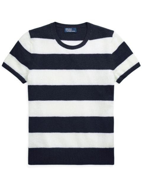 Polo Ralph Lauren striped knitted cashmere top Women