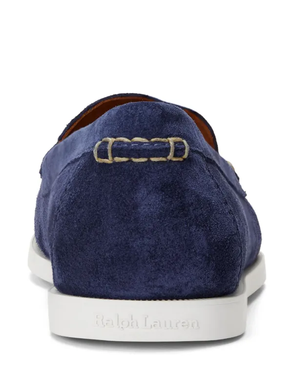 Polo Ralph Lauren Merton Suede Loafers Blue FARFETCH TR