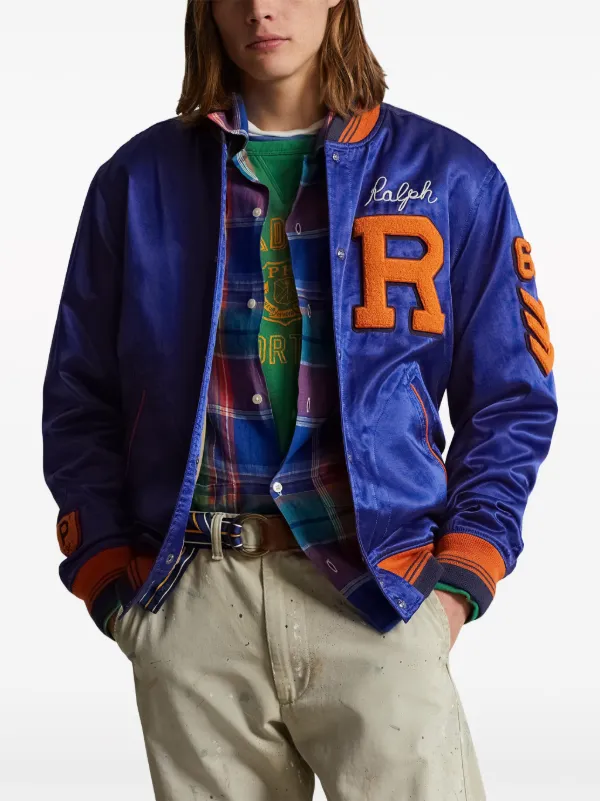 Polo Ralph Lauren Satin Baseball Bomber Jacket - Farfetch