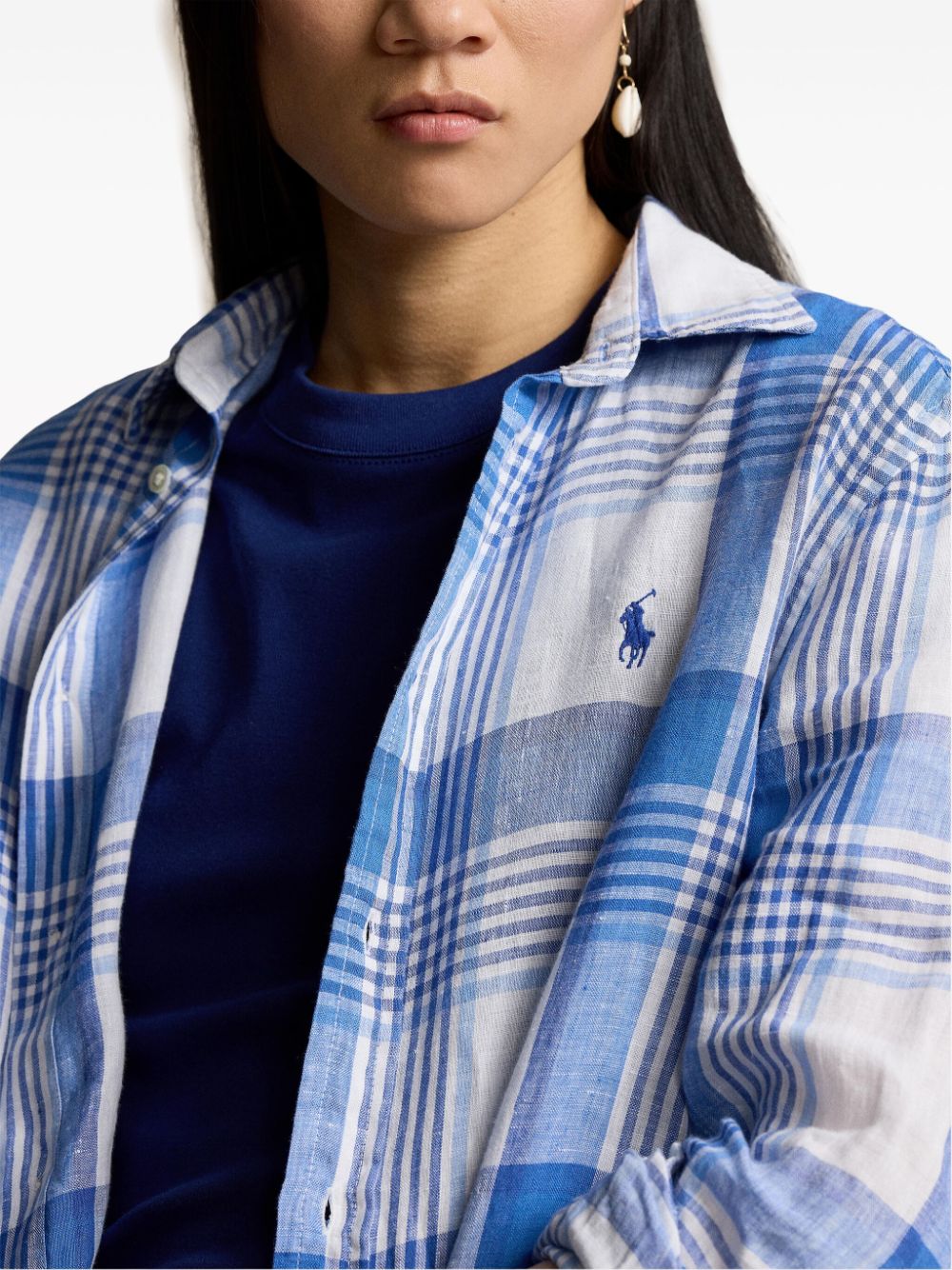 Polo Ralph Lauren checked linen shirt Women