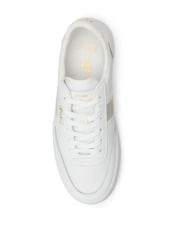 Polo Ralph Lauren Court Leather Sneakers White FARFETCH TR