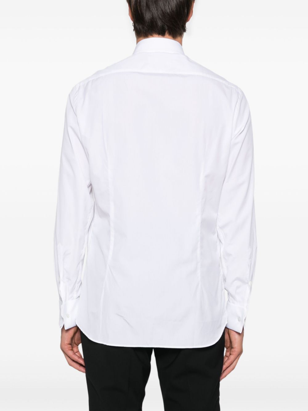 Shop Lardini Cotton Shirt In White