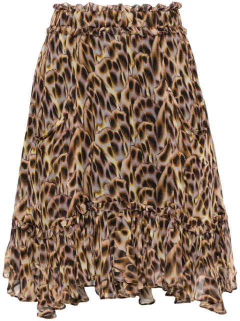 MARANT ÉTOILE Viera graphic-print miniskirt