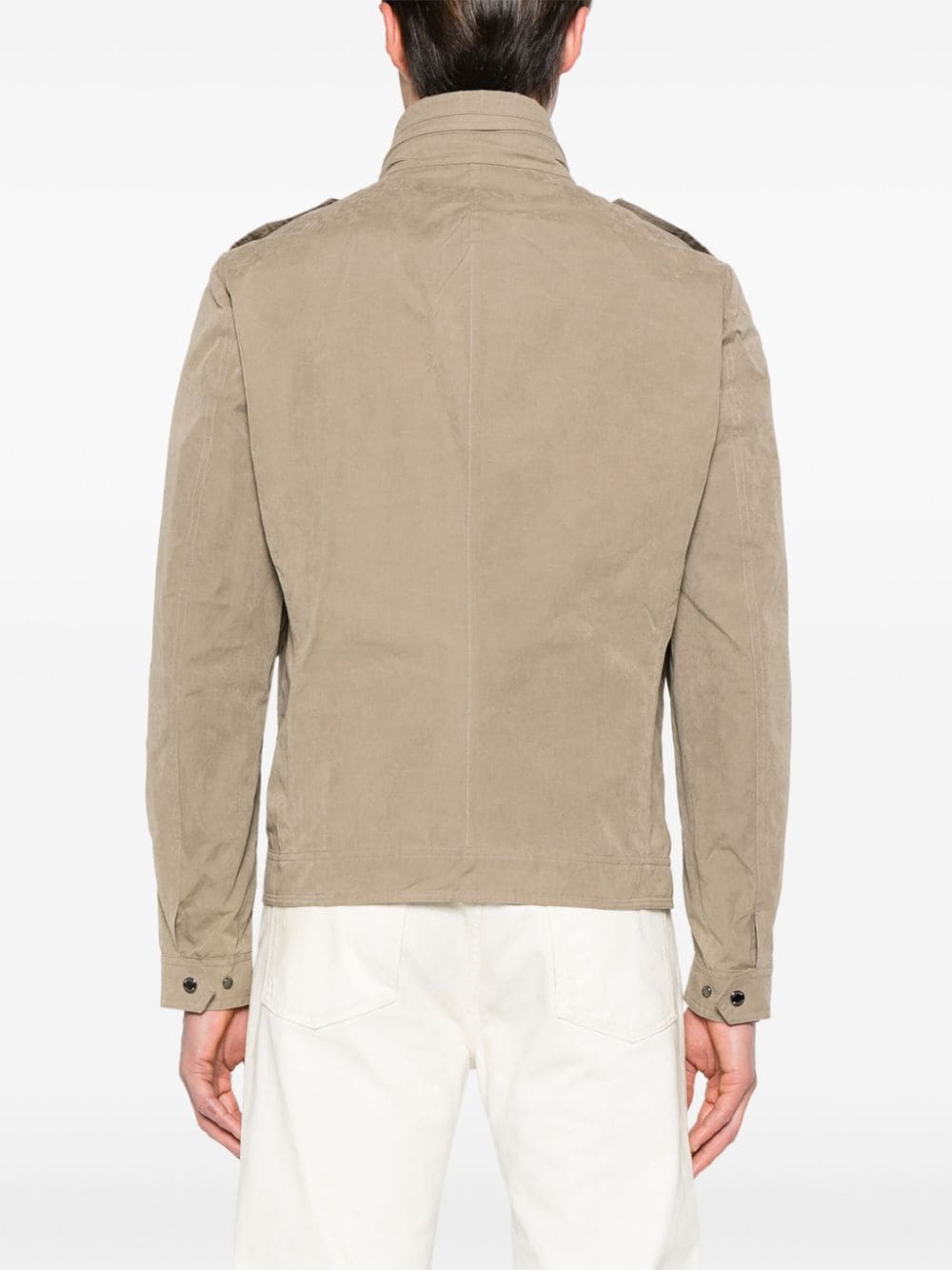 Shop Moorer Baraldi-s1 Cotton Jacket In Neutrals