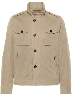 Sacai パネル シャツジャケット | ニュートラル | FARFETCH JP
