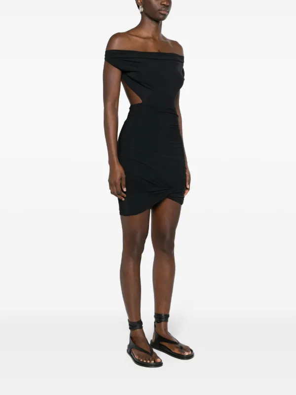 Amazuin Amazoon' Ester Cowl-neck Minidress - Black