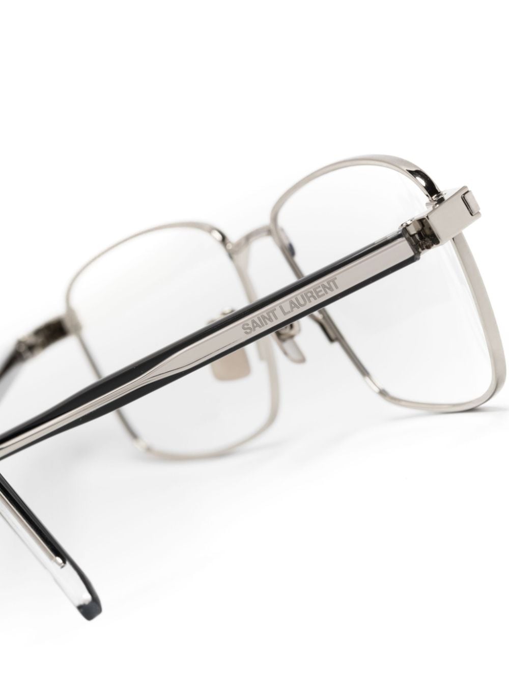 Saint Laurent Eyewear SL 666 bril met vierkant montuur Zilver