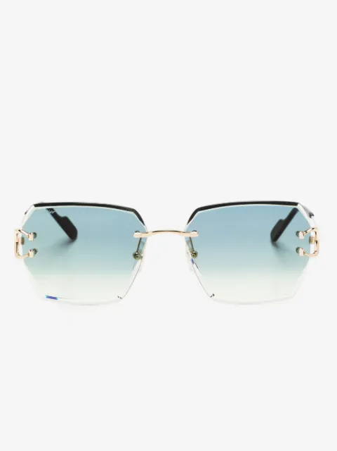 Cartier Eyewear Signature C de Cartier geometric-frame sunglasses