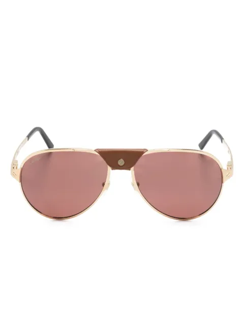 Cartier Eyewear نظارة شمس 'سانتوس' بإطار بايلوت