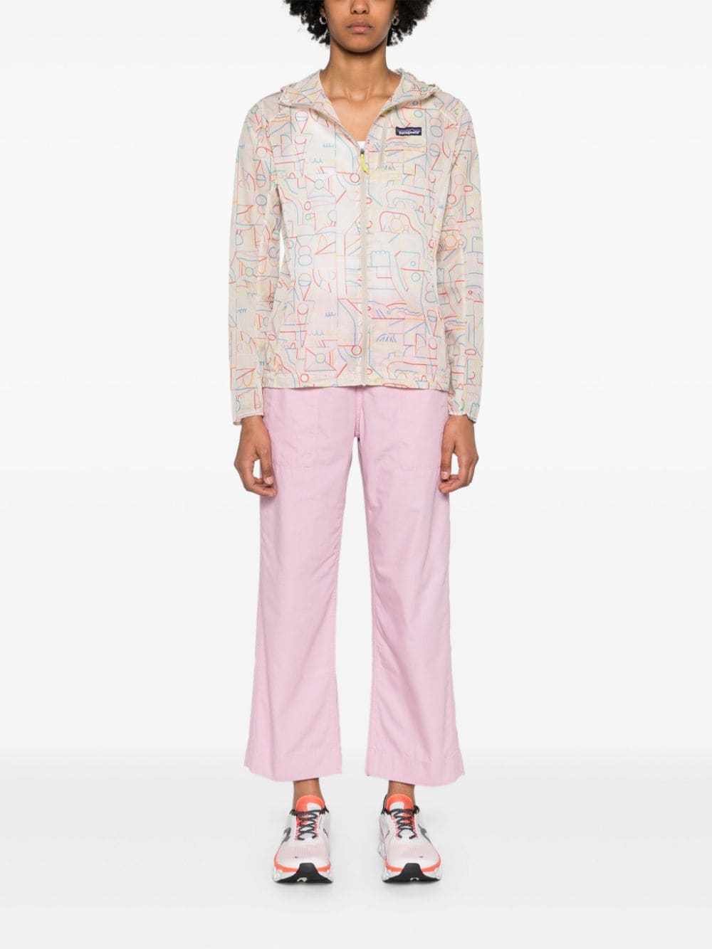 Shop Patagonia Funhoggers Drawstring Cropped Trousers In Pink