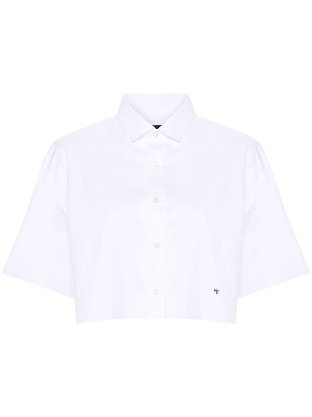 Image 1 of HommeGirls raw-cut cotton shirt