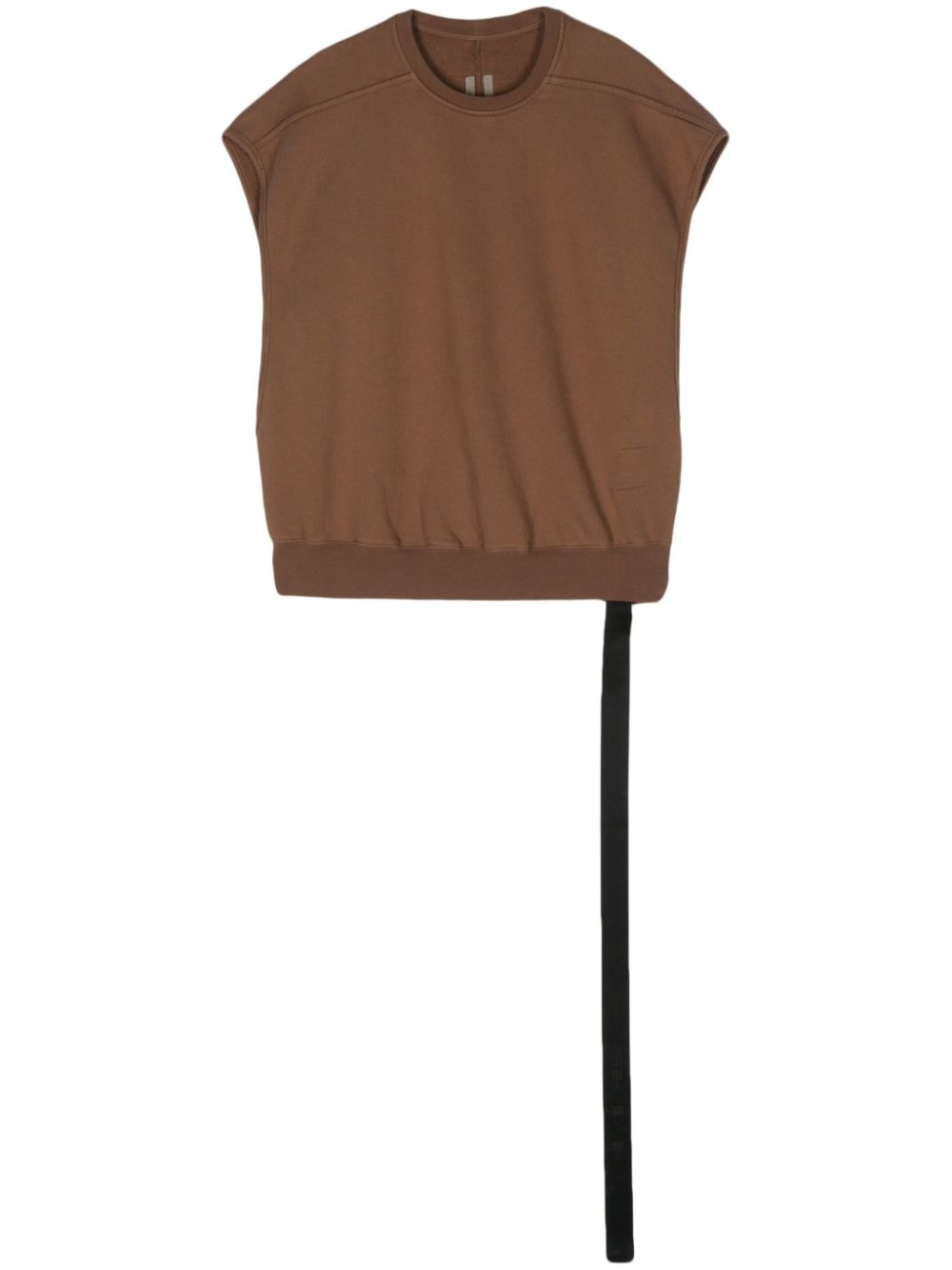 Rick Owens Drkshdw Organic Cotton Vest In 褐色