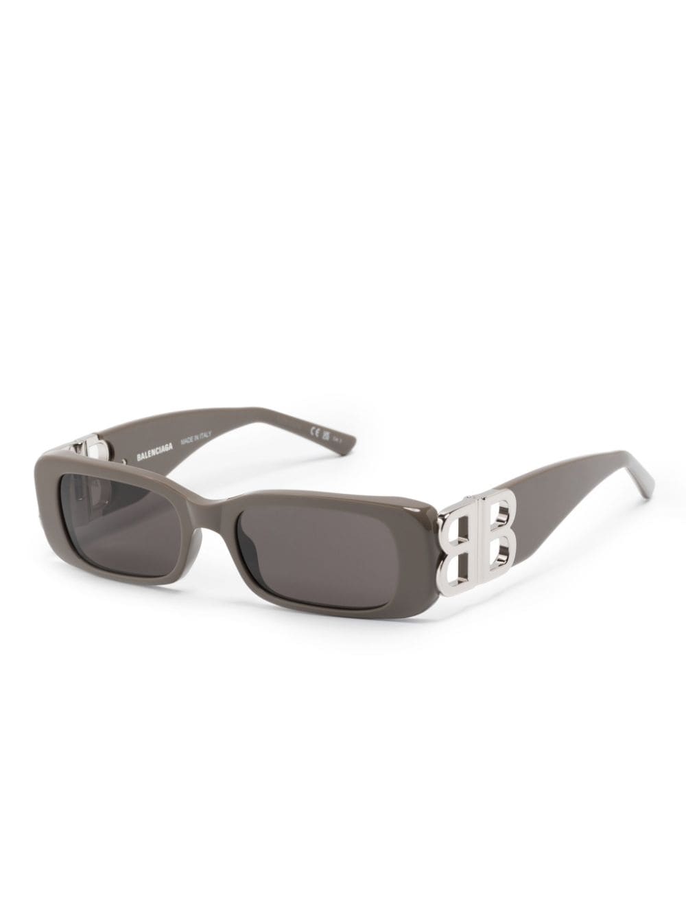 Balenciaga Eyewear Dinasty zonnebril met rechthoekig montuur Bruin