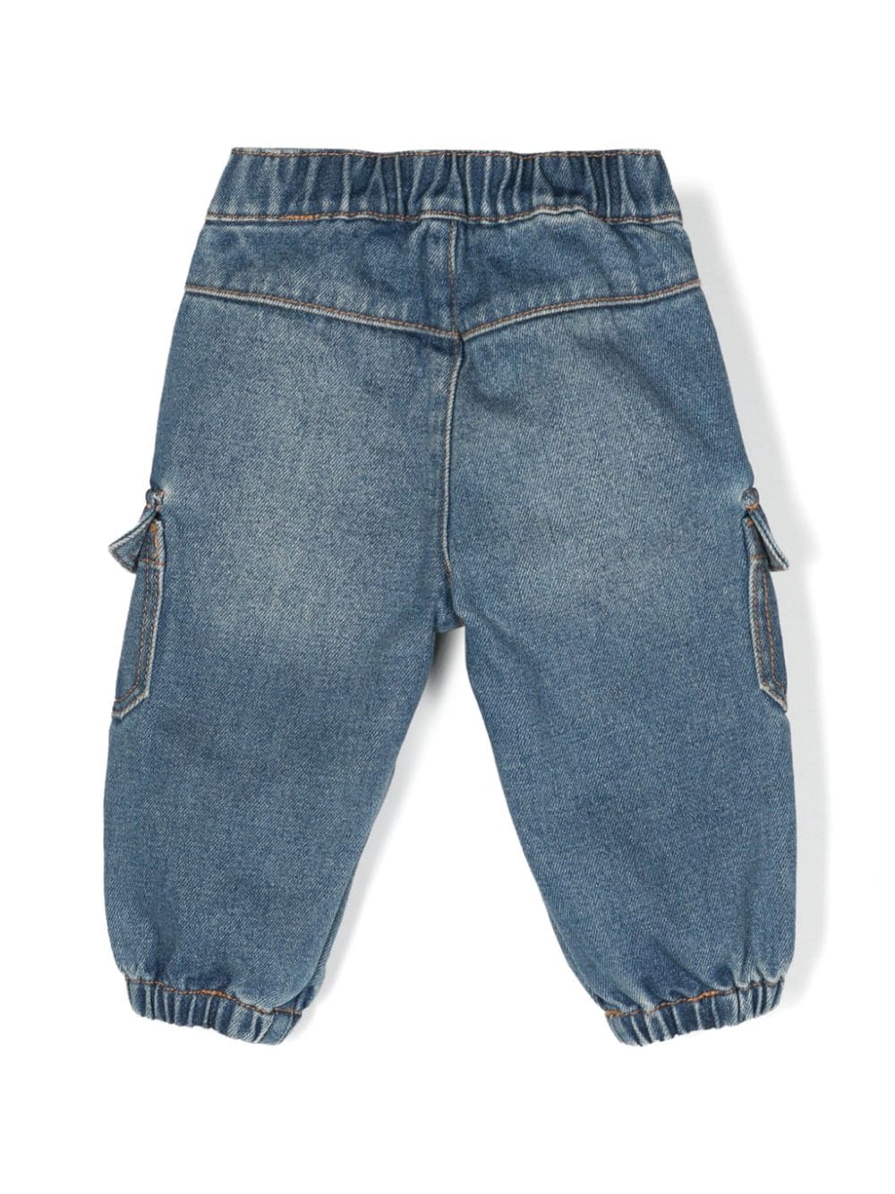 Moschino Kids Jeans met logopatch - Blauw