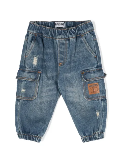 Moschino Kids jeans ajustados con parche del logo