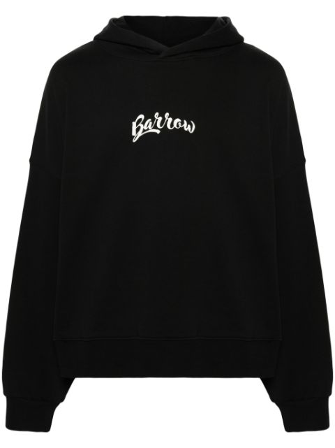BARROW logo-print cotton hoodie