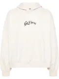 BARROW logo-print cotton hoodie - Neutrals